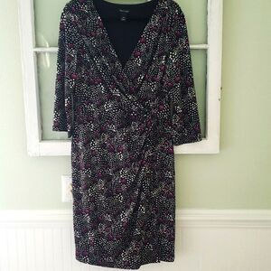 White House Black Market Women's Faux Wrap Dress